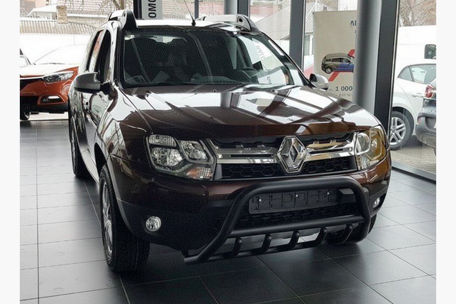 Dacia Duster 2008-2018 Frontbügel ohne Schriftzug WT003 Schwarz (Edelstahl) Foto 7
