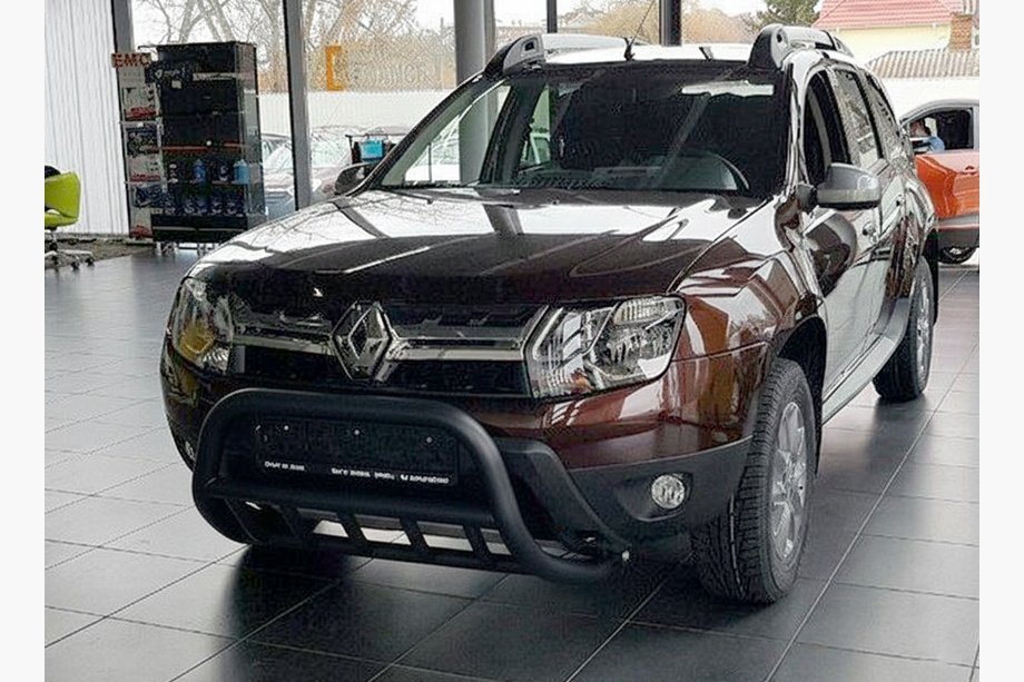 Dacia Duster 2008-2018 Frontbügel ohne Schriftzug WT003 Schwarz (Edelstahl) Foto 6