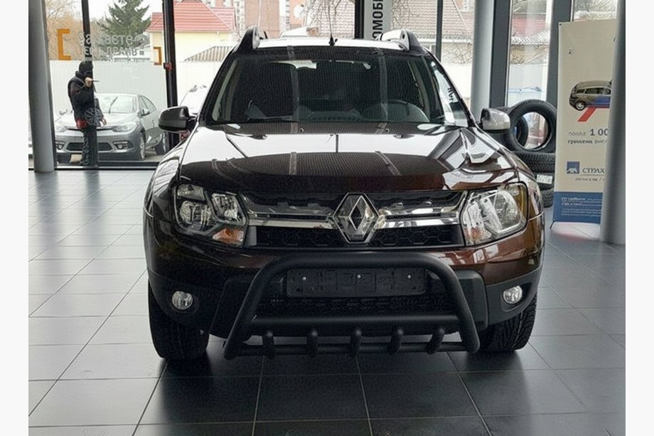 Dacia Duster 2008-2018 Frontbügel ohne Schriftzug WT003 Schwarz (Edelstahl) Foto 5