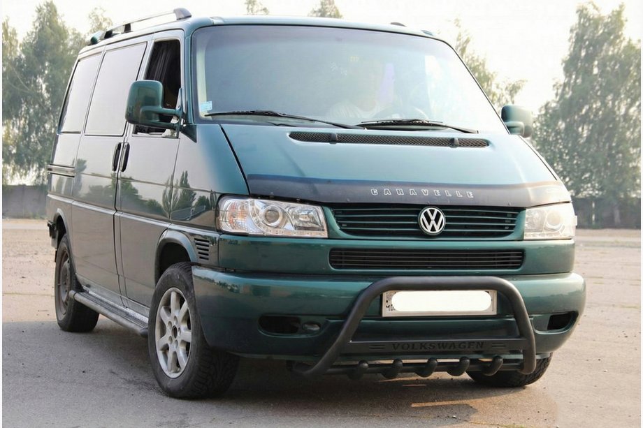 Volkswagen T4 Caravelle/Multivan 1990–2003 Frontbügel WT004 Schwarz (Edelstahl) Foto 1