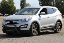 Hyundai Santa Fe 3 2012-2018 Frontbügel WT003 Schwarz (Edelstahl) Foto 1
