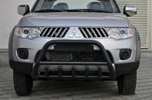 Mitsubishi L200 2006-2015 Frontschutzbügel WT003 Schwarz (Edelstahl) Foto 3