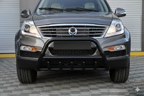 SsangYong Rexton I 2001-2017 Frontbügel WT003 Schwarz Edelstahl Foto 1