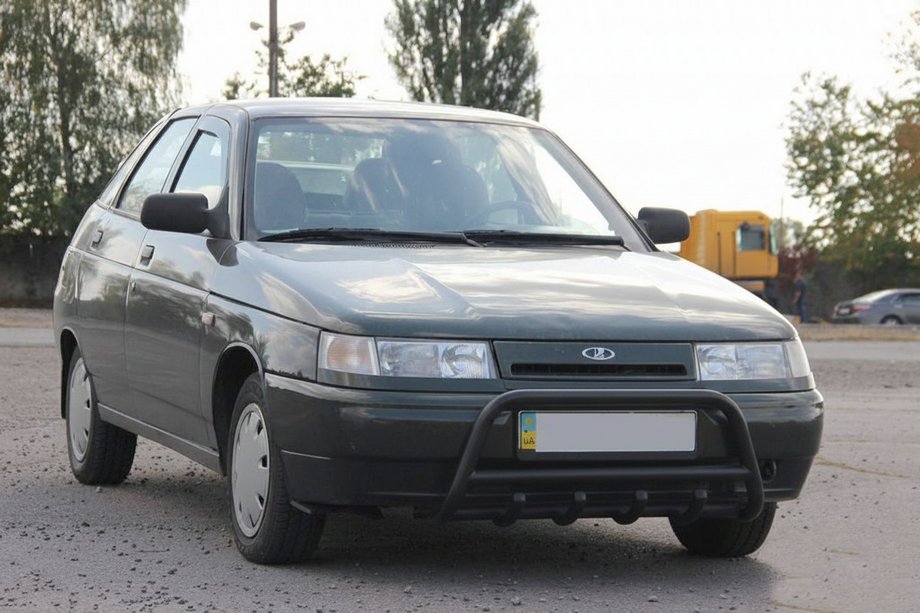 VAZ 2110-21115 1995-2015 Frontbügel WT003 Schwarz 60mm (Edelstahl) Foto 2