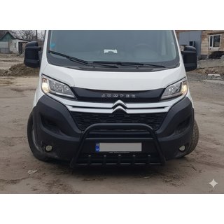 Frontbügel WT003 Schwarz (Edelstahl) Fiat Ducato 2006-2025 Foto 3