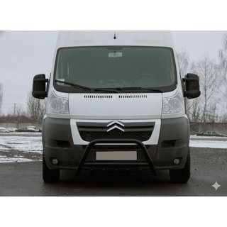 Frontbügel WT003 Schwarz (Edelstahl) Fiat Ducato 2006-2025 Foto 4