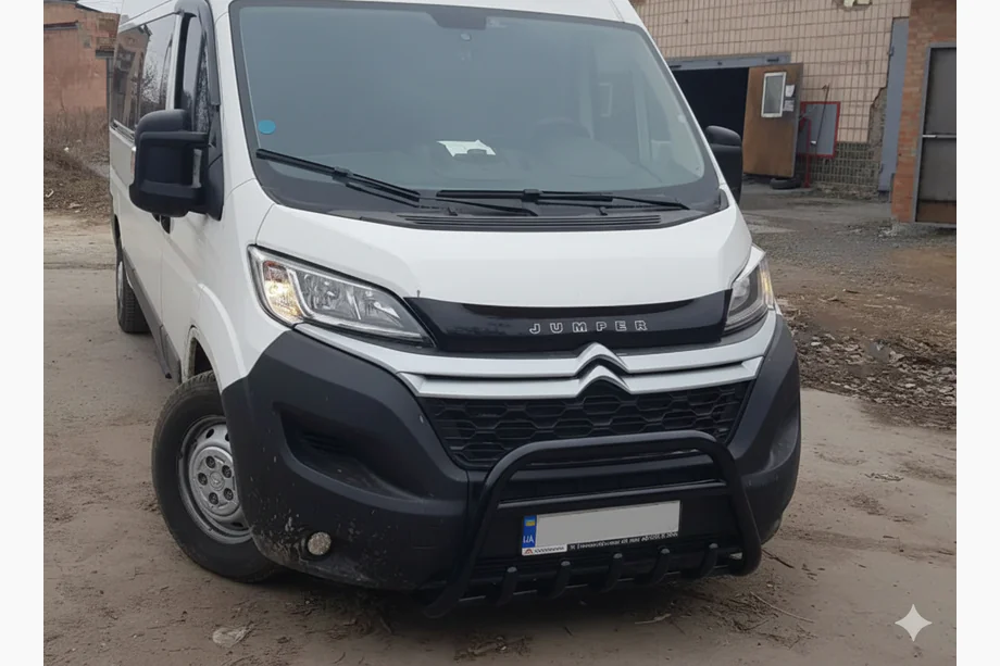Fiat Ducato 2006-2025 Frontbügel WT003 Schwarz (Edelstahl) Image