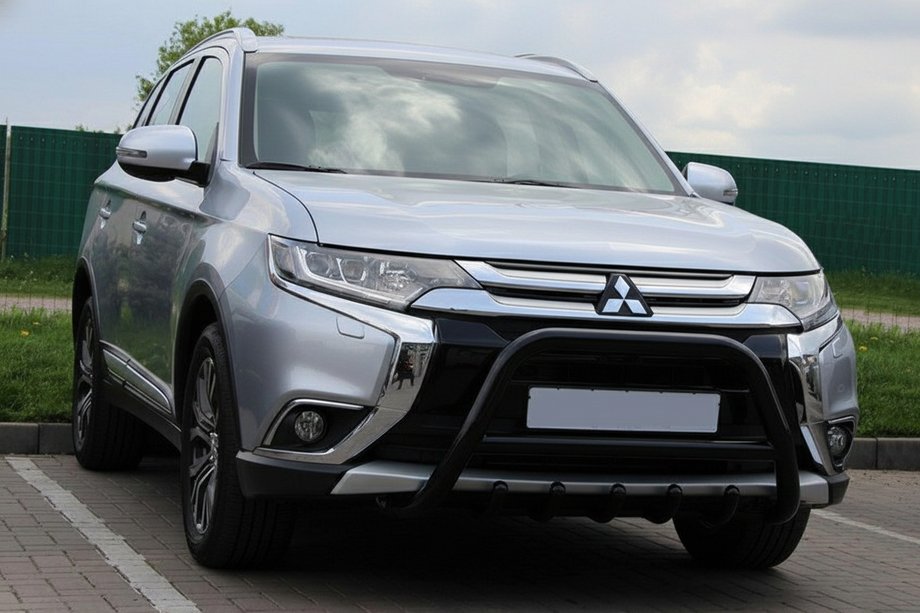 Mitsubishi Outlander 2012-2021 Frontschutzbügel WT003 Schwarz (Edelstahl) Image