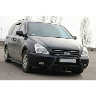 Frontbügel WT004 Schwarz (Edelstahl) Kia Carnival 2002-2013 Foto 2
