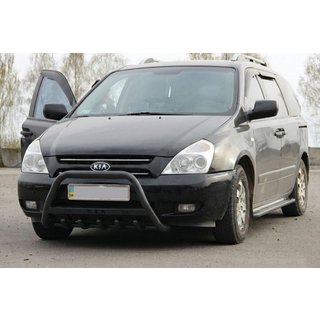 Frontbügel WT004 Schwarz (Edelstahl) Kia Carnival 2002-2013 Foto 3