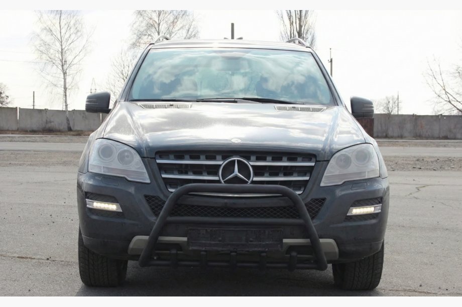 Mercedes ML W164 2005-2011 Frontschutzbügel WT003 Schwarz (Edelstahl) Image
