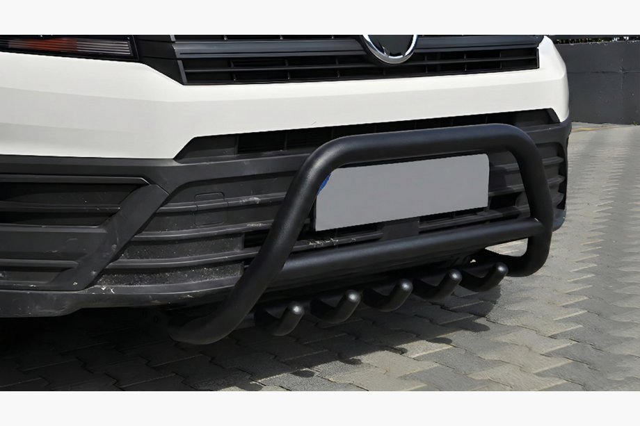 Volkswagen Crafter 2016- Frontbügel WT003 Schwarz Edelstahl Image