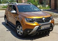 Renault Duster 2018-2024 Frontbügel ohne Schriftzug WT003 Schwarz (Edelstahl) Foto 5