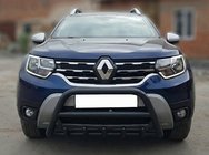 Dacia Duster 2018-2024 Frontbügel ohne Schriftzug WT003 Schwarz (Edelstahl) Foto 3