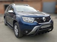 Dacia Duster 2018-2024 Frontbügel ohne Schriftzug WT003 Schwarz (Edelstahl) Foto 1