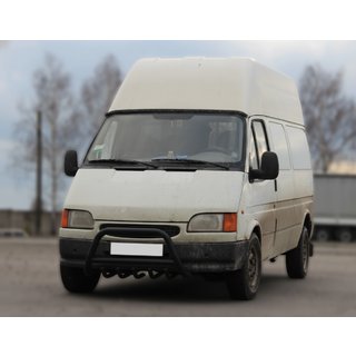 Frontbügel WT003 Schwarz Edelstahl Ford Transit 1991-2000 Foto 1