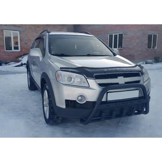 Frontbügel WT004 Schwarz (Edelstahl) Chevrolet Captiva 2006-2019 Foto 2