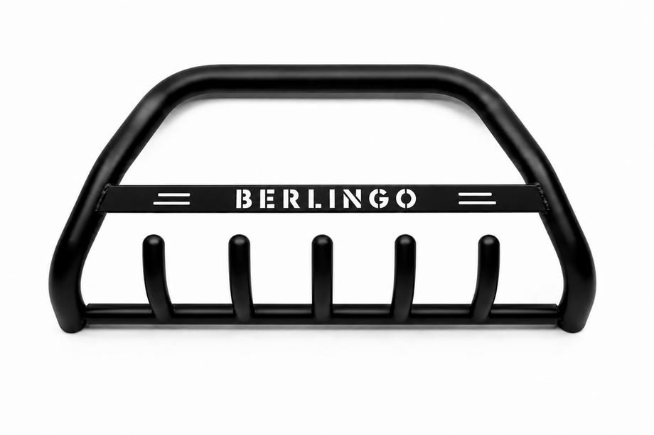 Citroen Berlingo 1996-2008 Frontbügel WT004 Schwarz (Edelstahl) Image