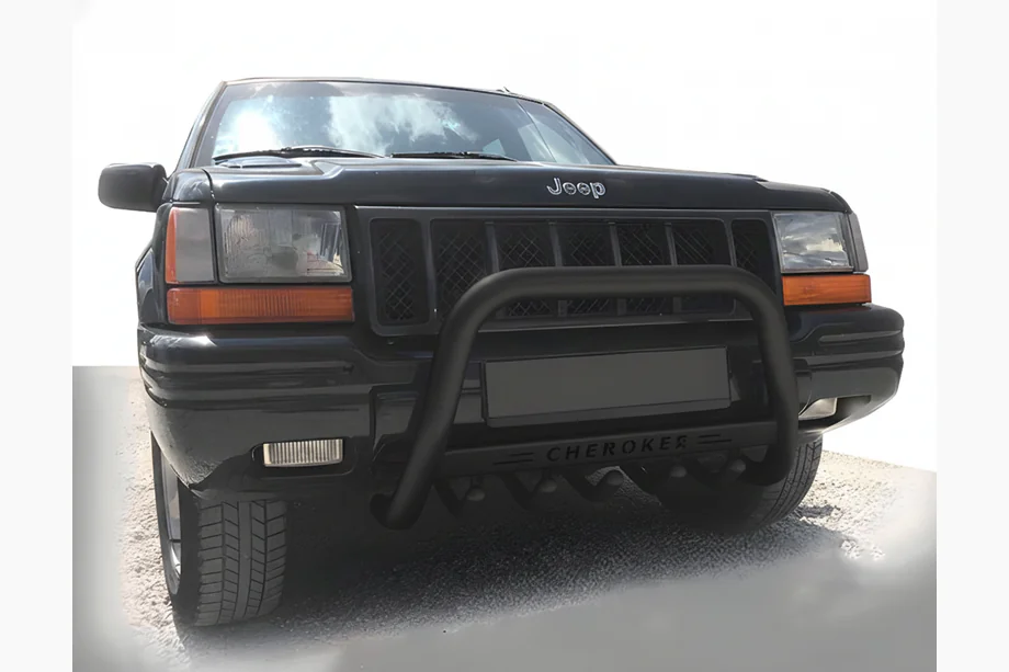Jeep Grand Cherokee WJ 1999-2004 Frontbügel WT004 Schwarz (Edelstahl) Foto 1