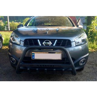 Frontbügel WT004 Schwarz (Edelstahl) Nissan Qashqai 2010-2014 Foto 2