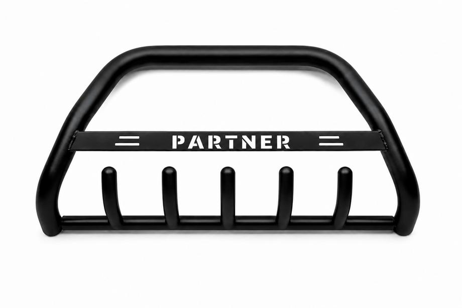 Peugeot Partner 1996-2008 Frontbügel WT004 Schwarz (Edelstahl) Image