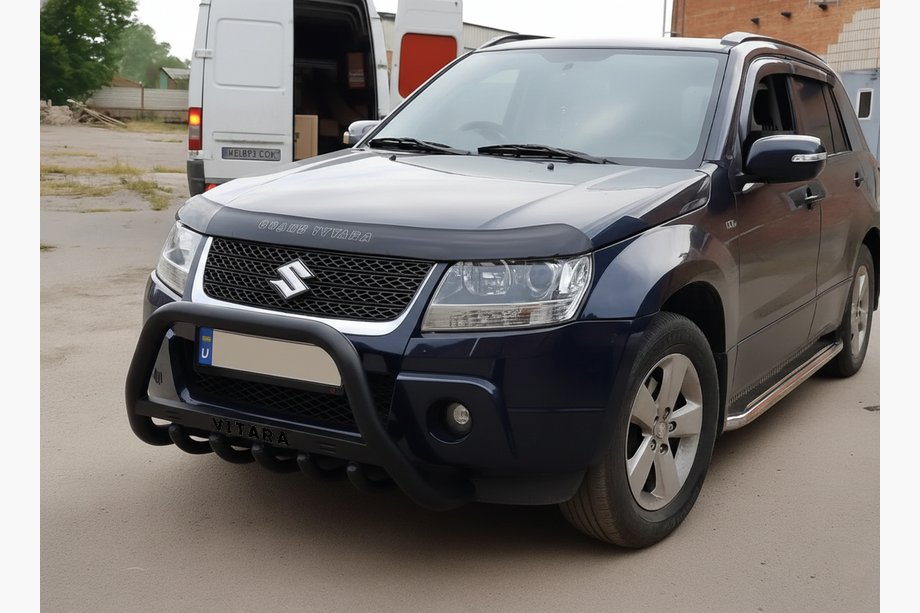 Suzuki Grand Vitara 2005-2017 Frontbügel WT004 Schwarz (Edelstahl) Image