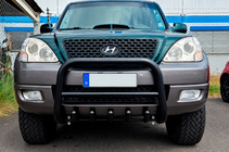 Hyundai Terracan 2001-2007 Frontbügel WT003 Schwarz Edelstahl Foto 1