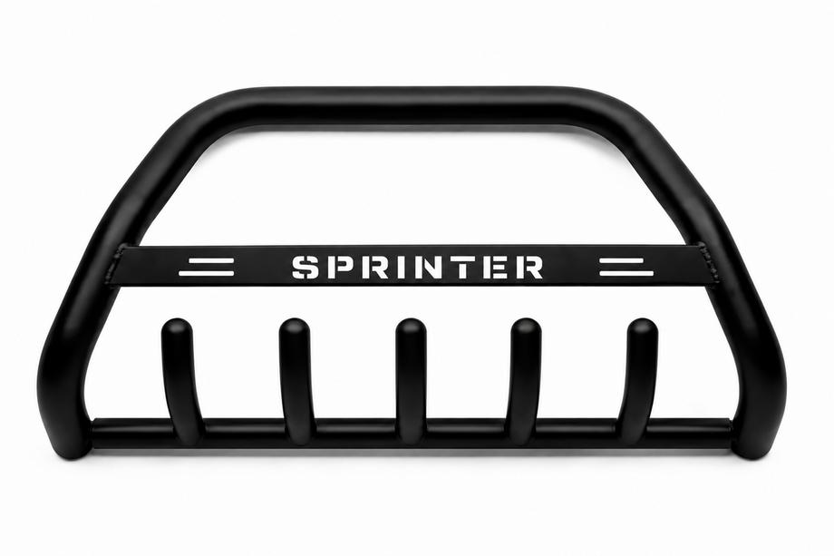 Mercedes Sprinter W907/W910 2018- Frontbügel WT004 Schwarz (Edelstahl) Image