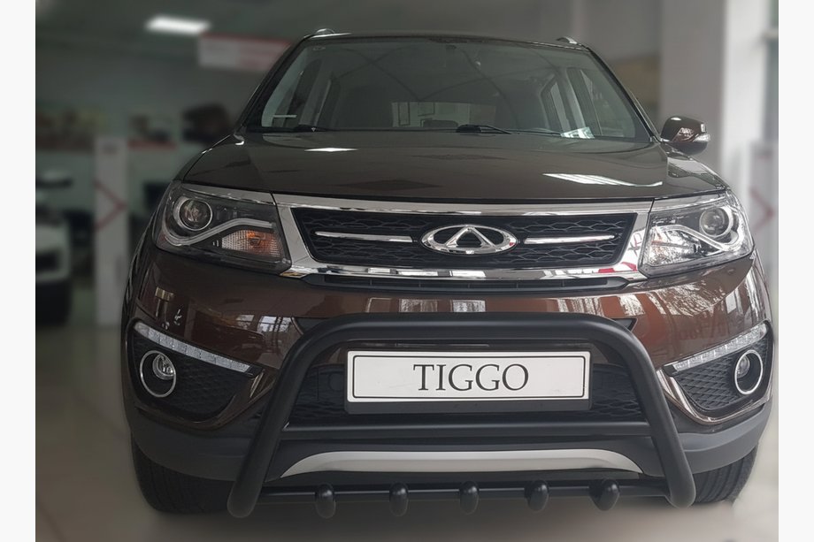 Chery Tiggo 5 2013- Frontbügel WT003 Schwarz Edelstahl Image