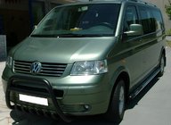Volkswagen T5 Multivan 2003–2010 Frontschutzbügel WT003 Schwarz (Edelstahl) Foto 3