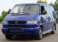 Volkswagen T4 Transporter 1990-2003 Frontschutzbügel WT003 Schwarz (Edelstahl) Foto 3