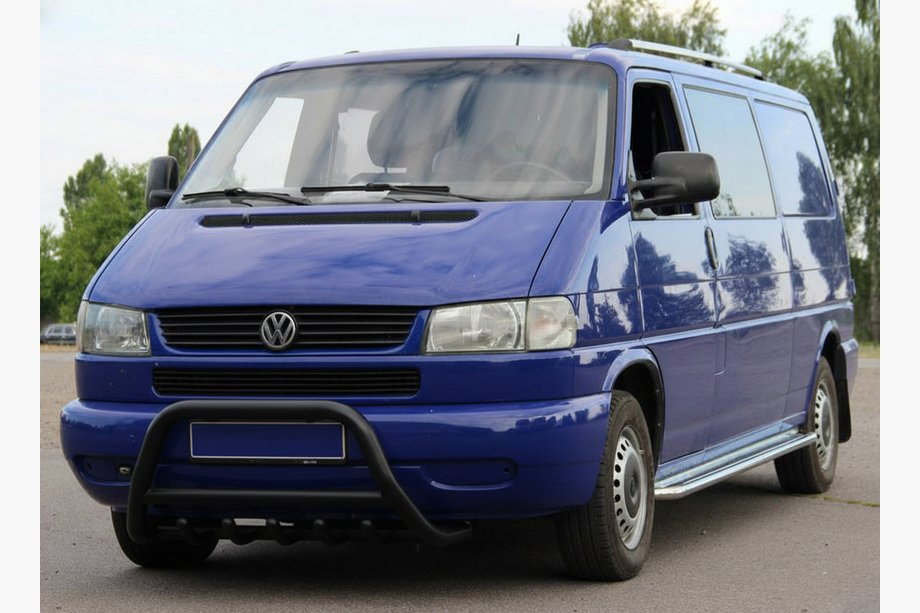 Volkswagen T4 Transporter 1990-2003 Frontschutzbügel WT003 Schwarz (Edelstahl) Foto 3