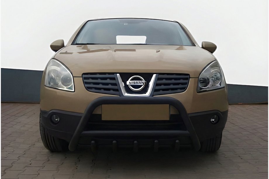 Nissan Qashqai 2010-2014 Frontbügel WT003 Schwarz Edelstahl Foto 1
