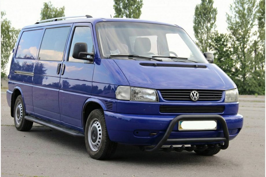 Volkswagen T4 Caravelle/Multivan 1990–2003 Frontbügel WT003 Schwarz Edelstahl Foto 4