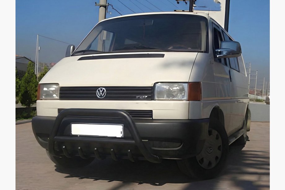 Volkswagen T4 Caravelle/Multivan 1990–2003 Frontbügel WT003 Schwarz Edelstahl Foto 2