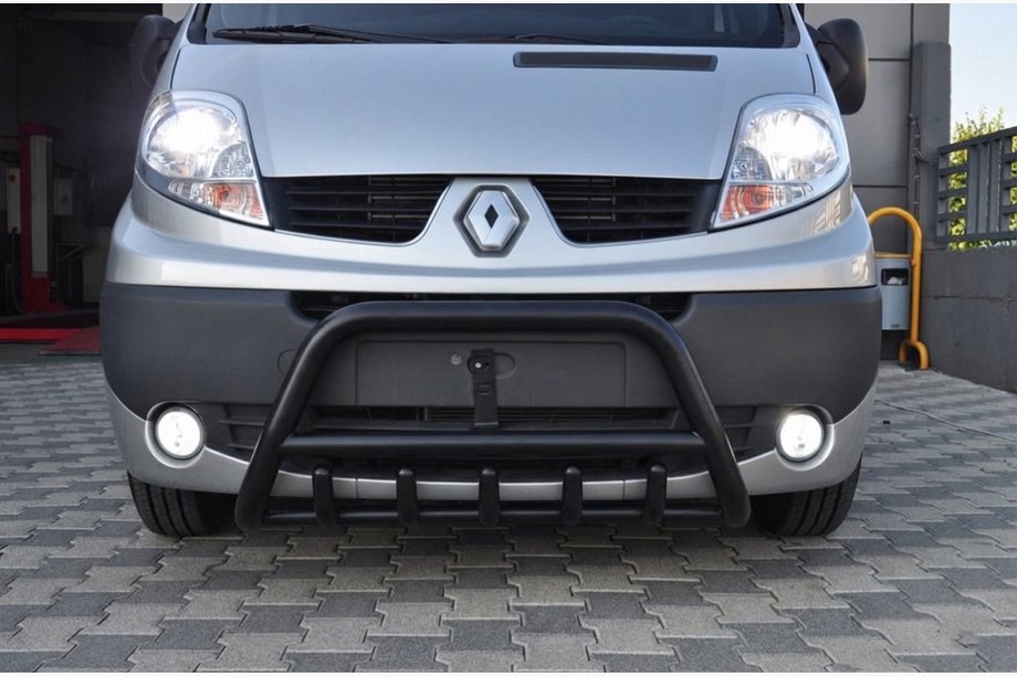 Opel Vivaro 2001–2015 Frontschutzbügel WT003 Schwarz (Edelstahl) Image