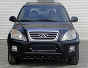 Chery Tiggo 1 2005-2016 Frontbügel WT003 Schwarz Edelstahl Foto 1