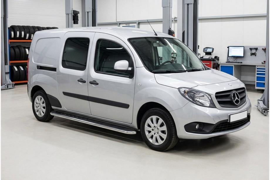Mercedes Citan 2013-2021 Trittbretter Maydos V1 (2 Stk., Aluminium & Edelstahl) Image