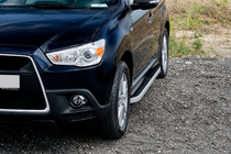 Mitsubishi Outlander 2006-2012 Seitenschweller Tayga Grey (2 Stk., Aluminium) Foto 1