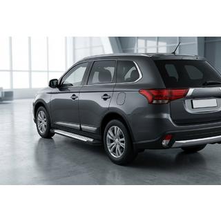 Trittbretter Allmond Grey (2 Stk., Alu) Mitsubishi Outlander 2012-2021 Foto 1