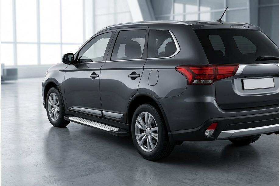 Mitsubishi Outlander 2012-2021 Trittbretter Allmond Grey (2 Stk., Alu) Foto 1