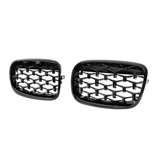 Nieren Diamond Black (Schwarz Glanz) BMW X5 E70 2007-2013 Foto 3