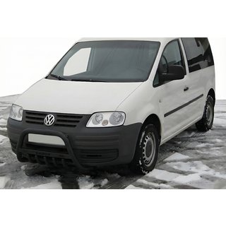 Frontbügel WT004 Schwarz (Edelstahl) Volkswagen Caddy 2004-2010 Foto 1