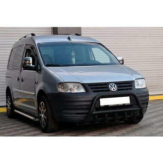 Frontbügel WT003 Schwarz Edelstahl Volkswagen Caddy 2004-2010 Foto 2