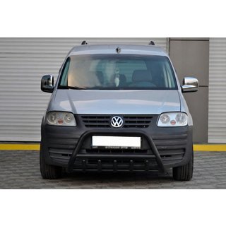 Frontbügel WT003 Schwarz Edelstahl Volkswagen Caddy 2004-2010 Foto 1
