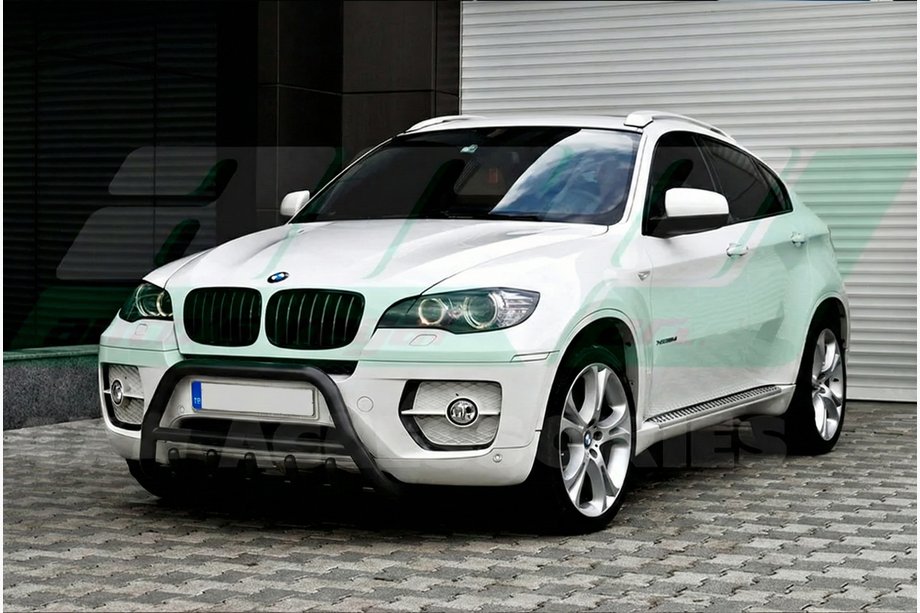 BMW X6 E71 2008–2014 Frontbügel WT003 Schwarz Edelstahl Foto 2