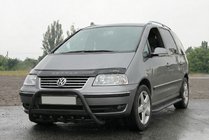 Volkswagen Sharan 1995-2010 Frontbügel WT004 Schwarz (Edelstahl) Foto 3