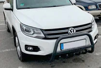 Volkswagen Tiguan 2007-2016 Frontbügel WT004 Schwarz (Edelstahl) Foto 1