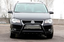 Volkswagen Touran 2003-2010 Frontbügel WT003 Schwarz Edelstahl Foto 2