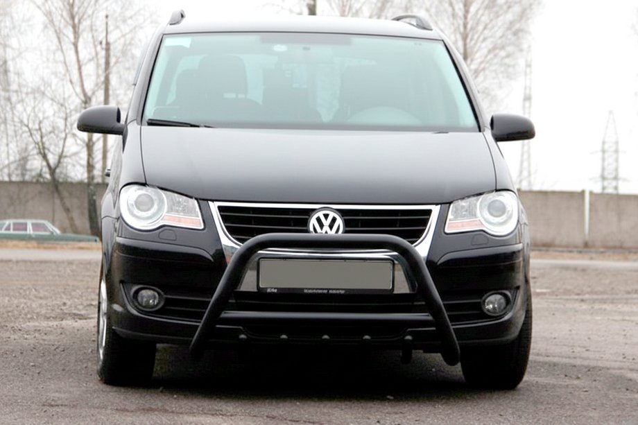 Volkswagen Touran 2003-2010 Frontbügel WT003 Schwarz Edelstahl Foto 2